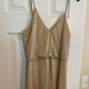 Gold Lulu’s Maxi Dress, worn once